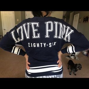 PINK long sleeve tee tunic small to medium